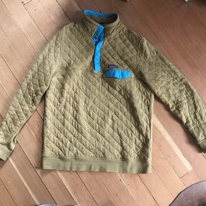 Patagonia Quilted Snap Pullover Sweatshirt